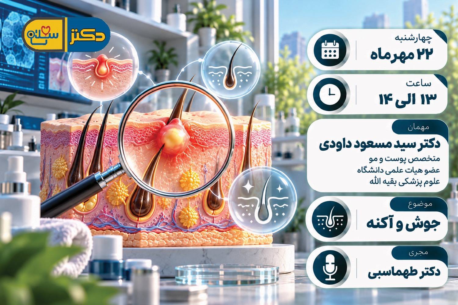 علل و درمان جوش و آکنه در «دکتر سلام»